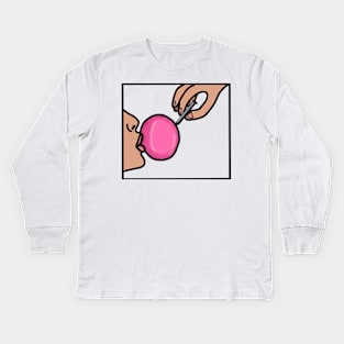 Don’t burst my bubble. Kids Long Sleeve T-Shirt